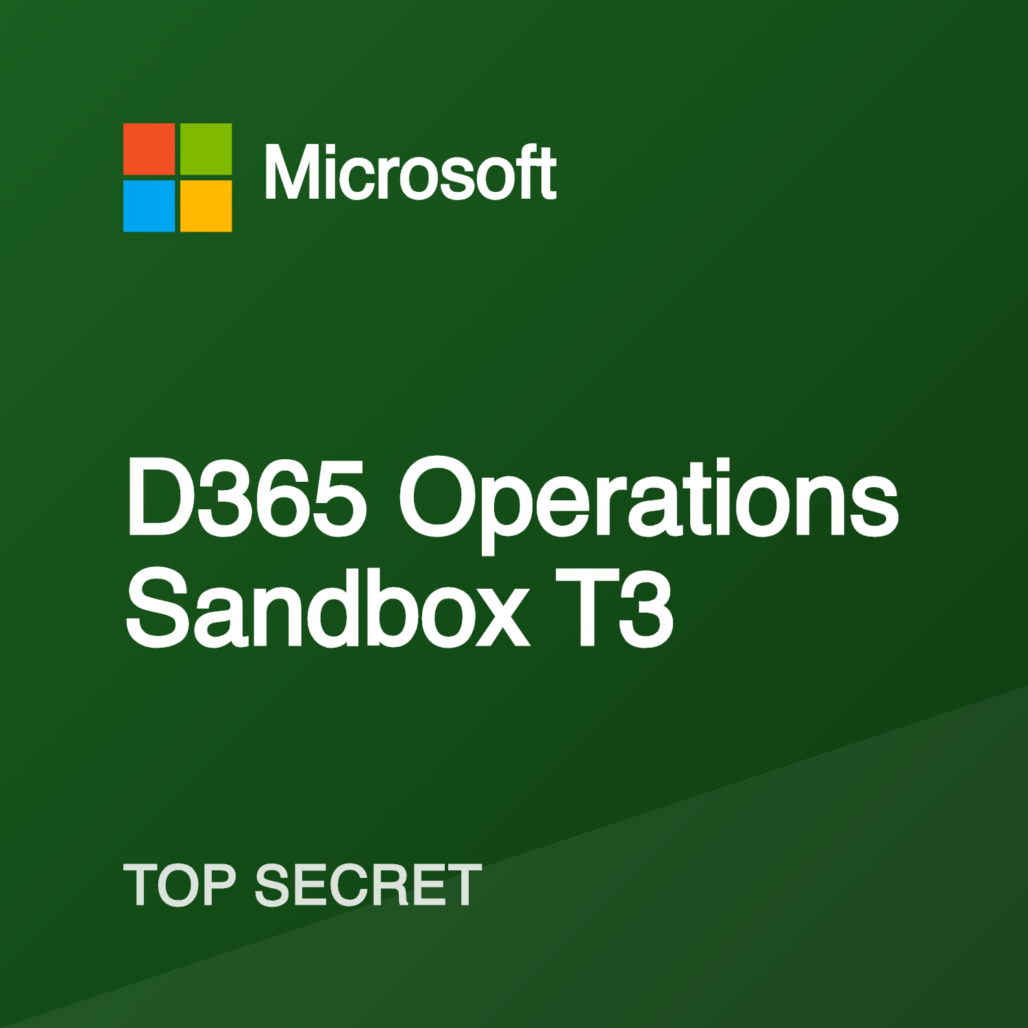 D365 Operations Sandbox T3 (Top Secret) — Top Secret Pricing ...