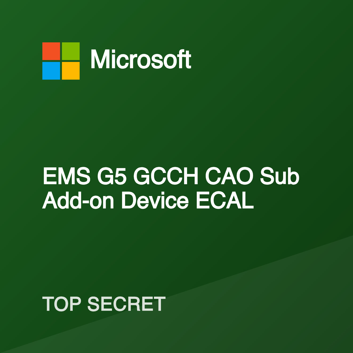 EMS G5 GCCH CAO Sub Add-on Device ECAL (Top Secret) — Top Secret ...