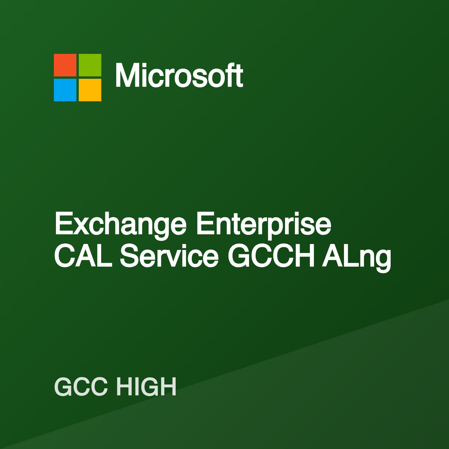 Exchange Enterprise CAL Service GCCH ALng — GCC High Pricing ...