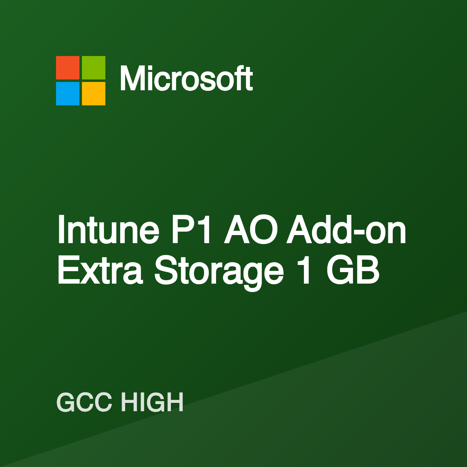 Intune P1 AO Add-on Extra Storage 1 GB — GCC High Pricing & Compliance ...