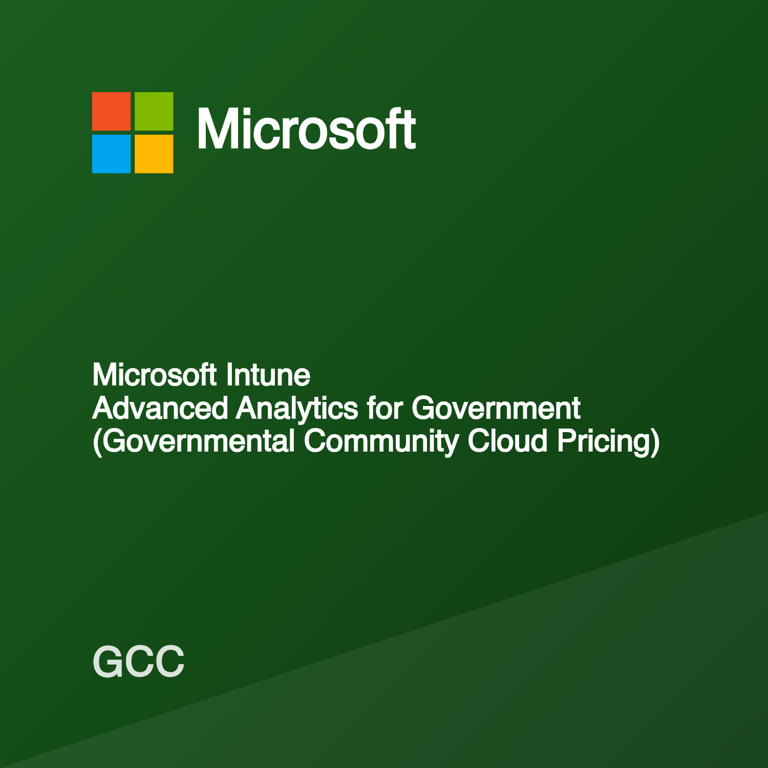 Microsoft Intune Advanced Analytics for Government (Governmental ...
