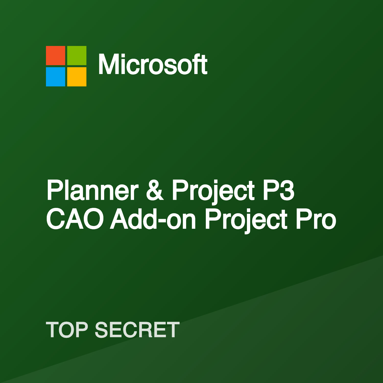 Planner & Project P3 CAO Add-on Project Pro (Top Secret): Top Secret ...