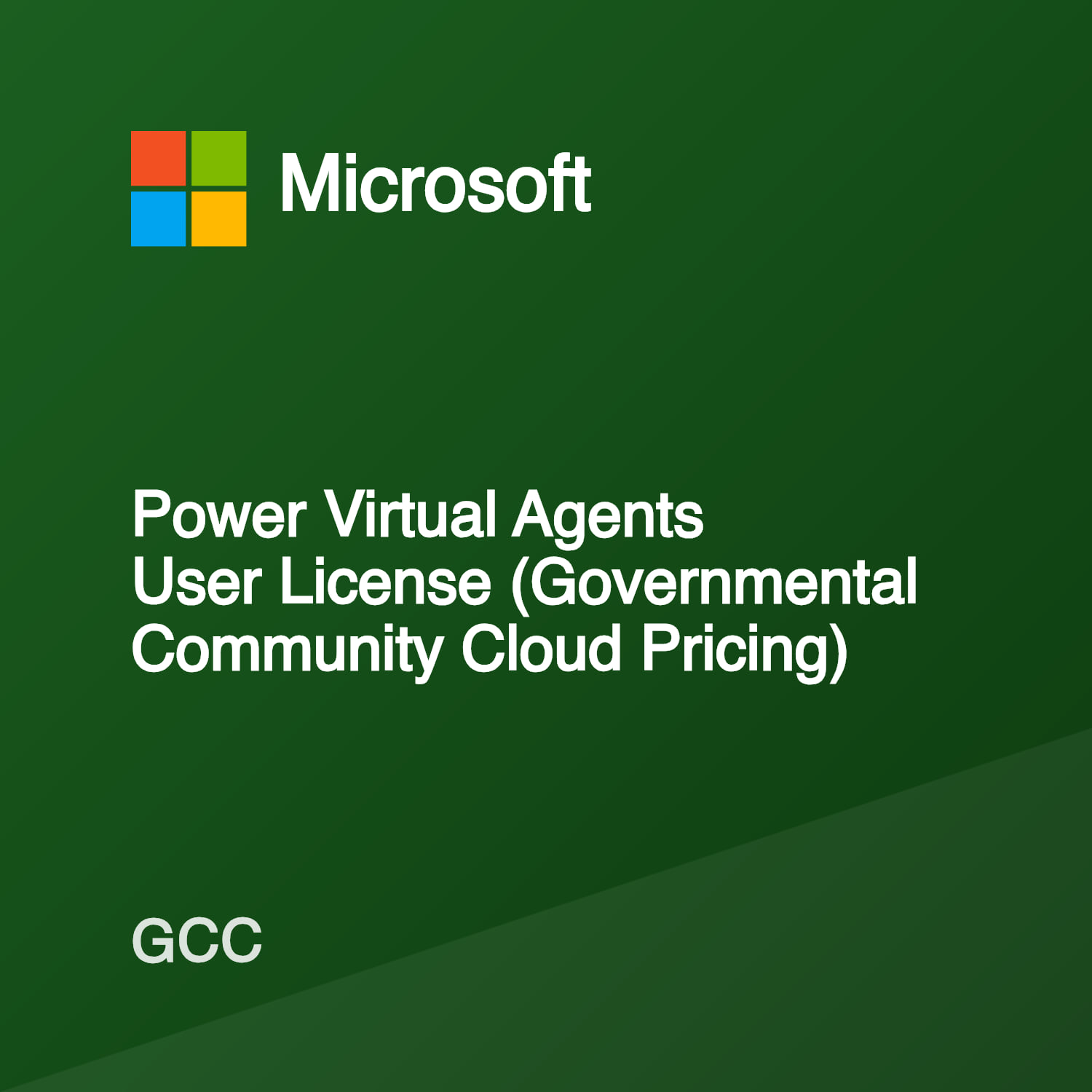Professional Computer User License Power Virtual Agents User License (Governmental Community Cloud Pricing ...
